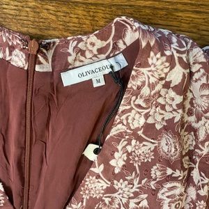 Olivaceous size medium floral dress